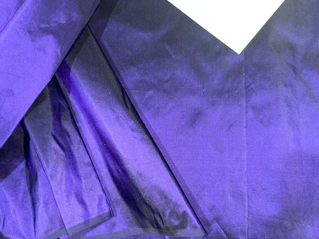 100% Pure Silk Taffeta 32 MOMME Purple Ink Blue color 54" wide TAF322[1]/TAF39