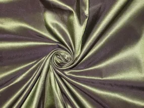 100% Pure SILK TAFFETA FABRIC Aubergine Green colour 2.83 yards continuous piece 60" wide TAF#184[5]