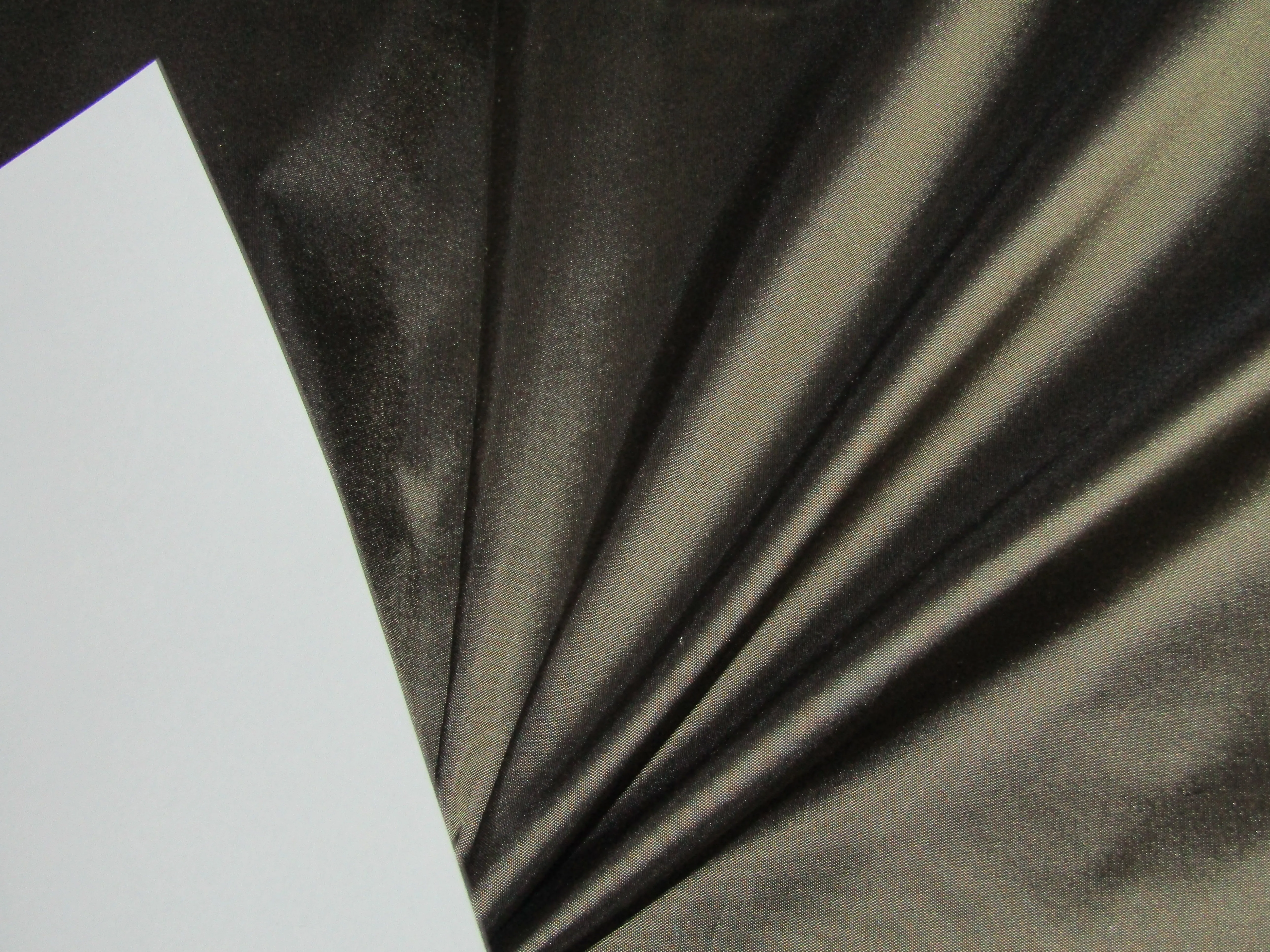 100% Pure SILK TAFFETA FABRIC Black x Gold color TAF335[2]