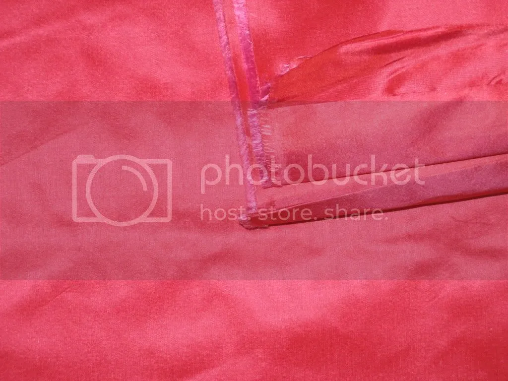 100% Pure SILK TAFFETA FABRIC Bright Pink x Red Colours continuous 60&quot; wide TAF#185[1]