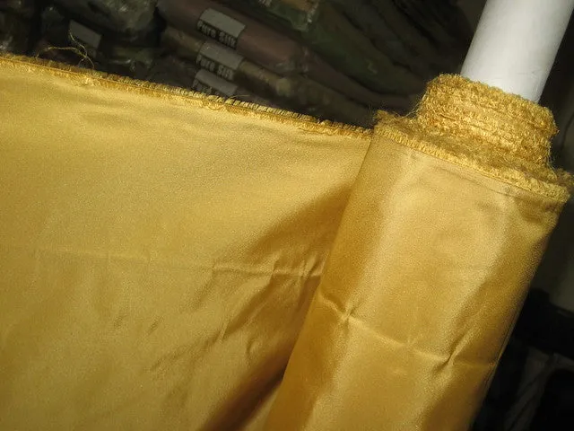 100% Pure SILK TAFFETA FABRIC Mustard Gold color 54" wide TAF54[3]/TAF163