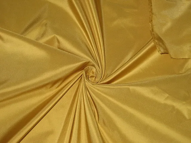 100% Pure SILK TAFFETA FABRIC Mustard Gold color 54" wide TAF54[3]/TAF163