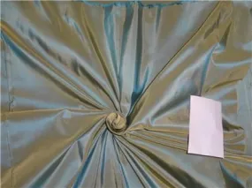 100% Pure Silk Taffeta Fabric Mustard x Blue 60&quot;TAF277[2]