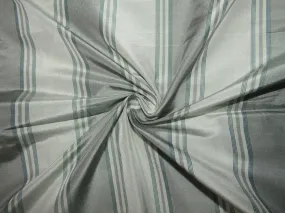 100% silk taffeta fabric grey and green color stripes 54&quot; wide TAFNEWS3[1]