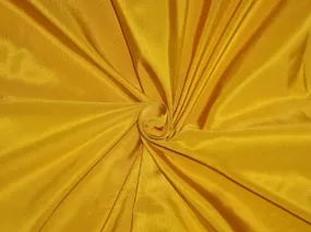 40 MM HEAVY WEIGHT YELLOW SILK TAFFETA FABRIC 54&quot; wide