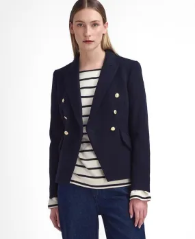 Barbour Navy Double Breasted Blazer