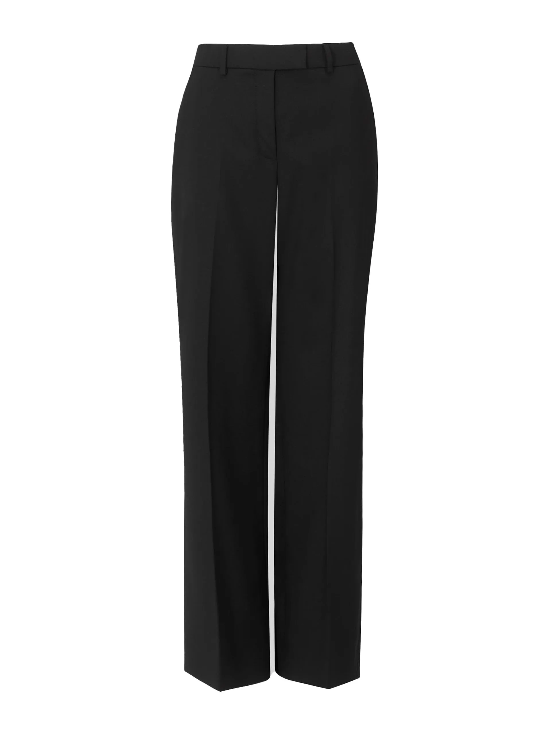 Black Terence new wool wide leg trousers