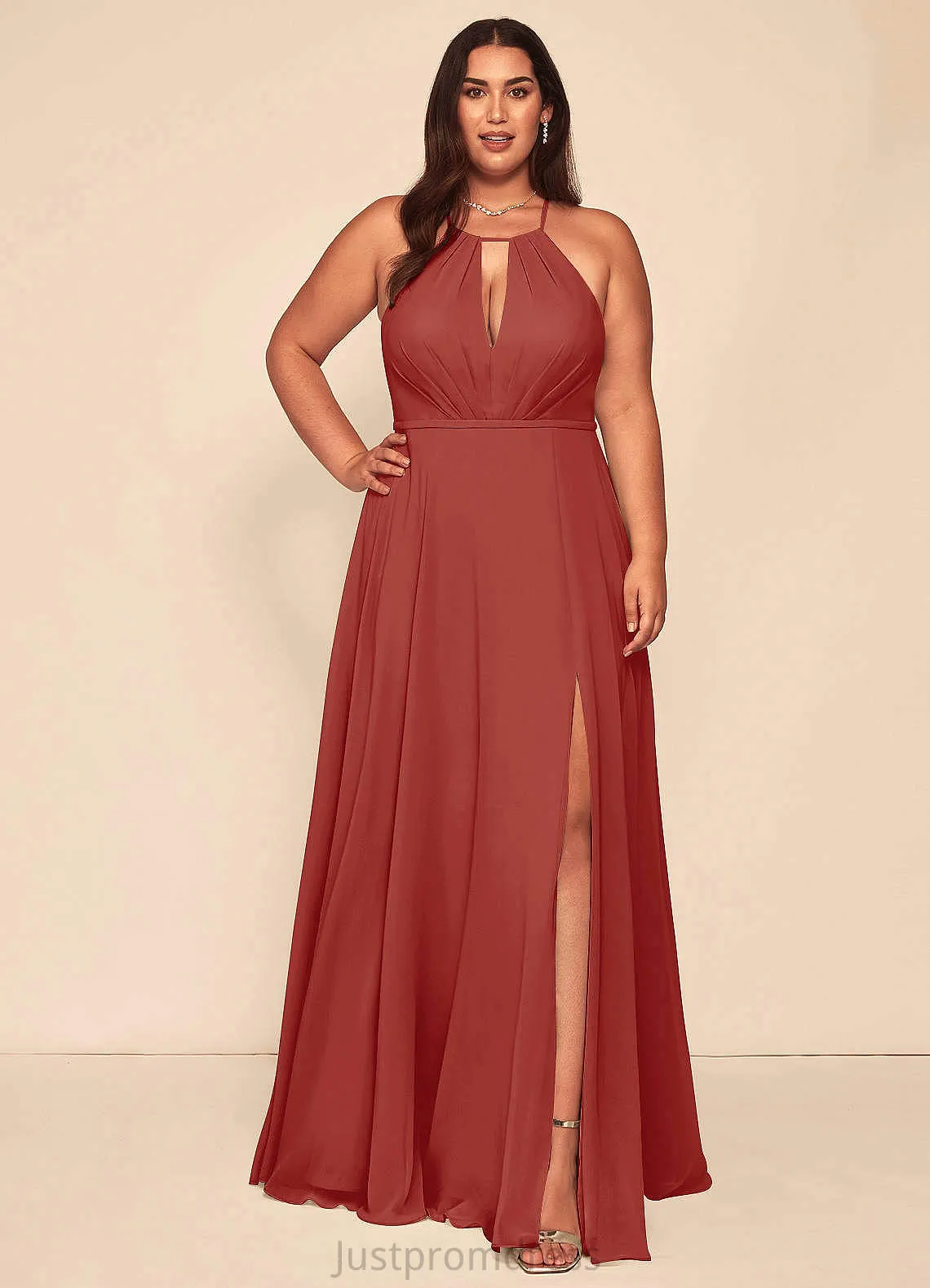 Breanna Trumpet/Mermaid Floor Length Natural Waist Velvet Sleeveless Scoop Bridesmaid Dresses