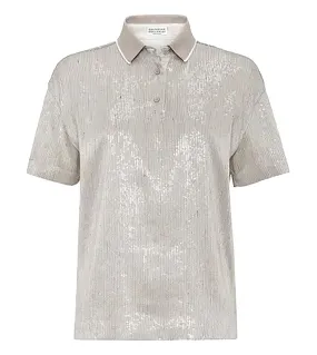 BRUNELLO CUCINELLI Refined Sequin Polo