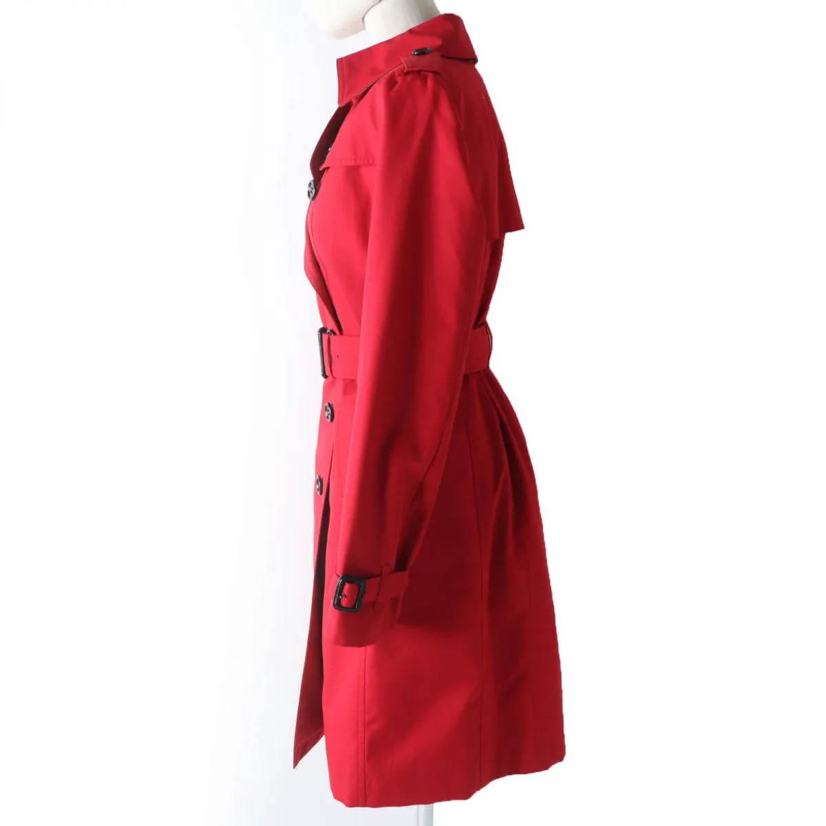 Burberry Nova Check Trench Coat Red Size 38