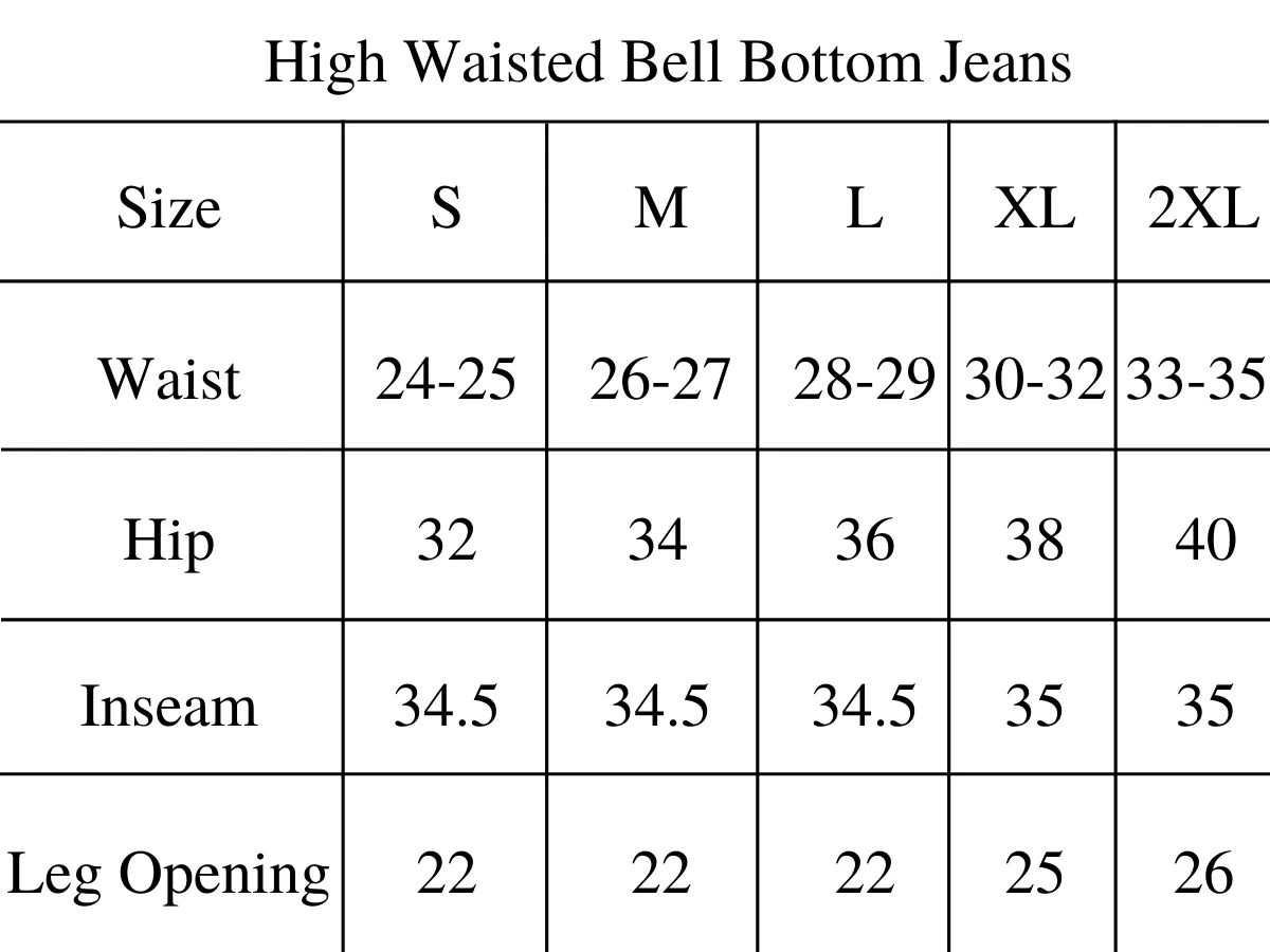 High Waist Bell Bottom Jeans- Indigo