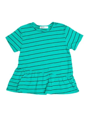 Joah Love Heaven Ruffle Seam Top St Barts Stripe Girls 4-14