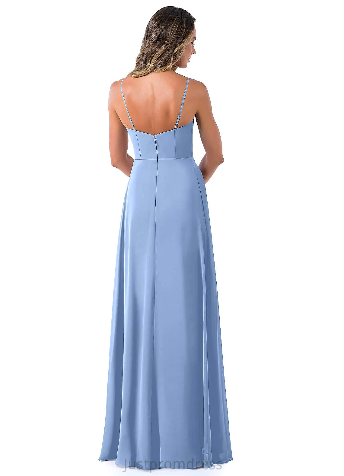 Kaliyah Trumpet/Mermaid Floor Length Natural Waist One Shoulder Sleeveless Velvet Bridesmaid Dresses