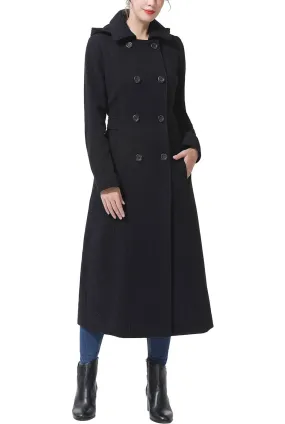 Kimi   Kai Women's "Laila" Long Hooded Wool Walking Coat