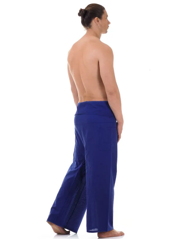 Men's Thai Fisherman Pants Moonlight Blue