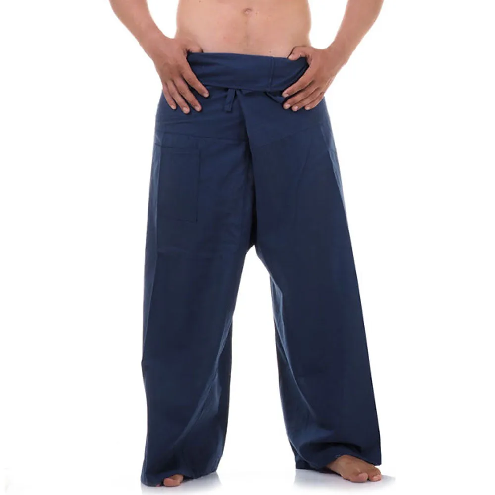 Men's Thai Fisherman Pants Moonlight Blue