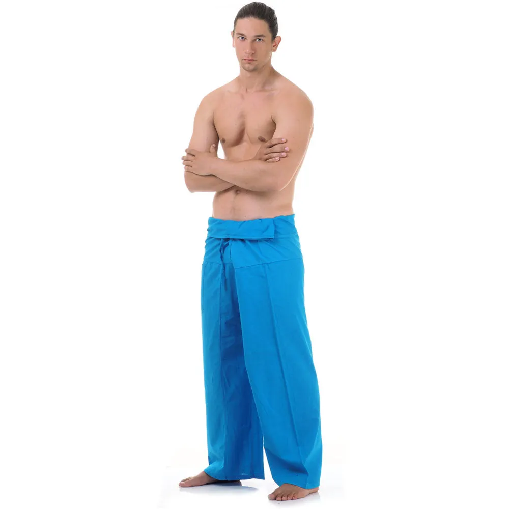 Men's Thai Fisherman Pants Moonlight Blue