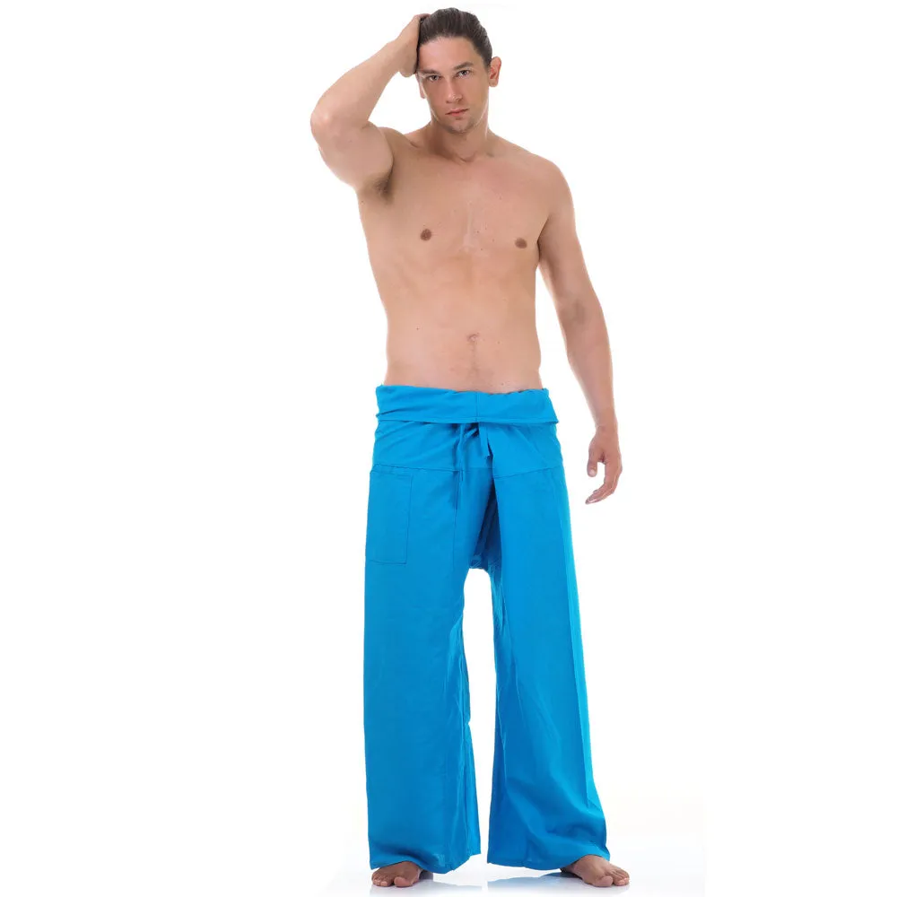 Men's Thai Fisherman Pants Moonlight Blue