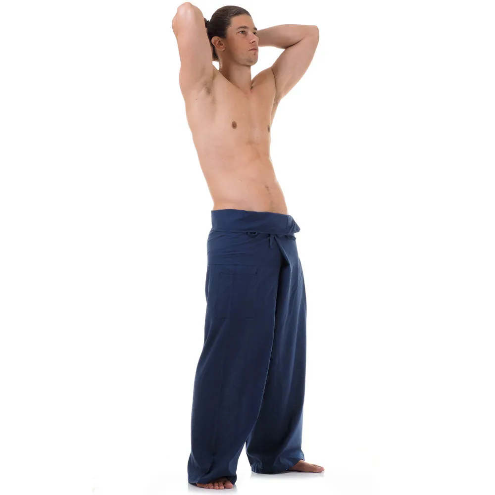 Men's Thai Fisherman Pants Moonlight Blue