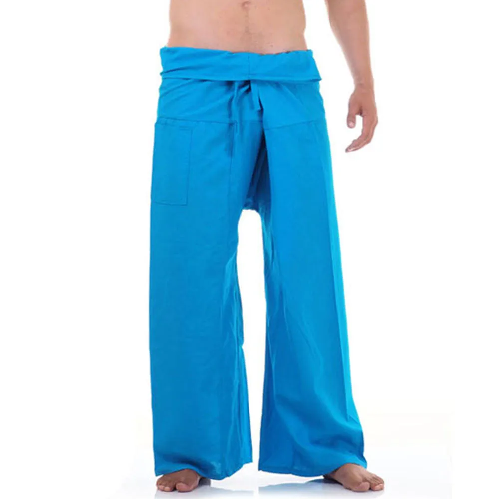 Men's Thai Fisherman Pants Moonlight Blue