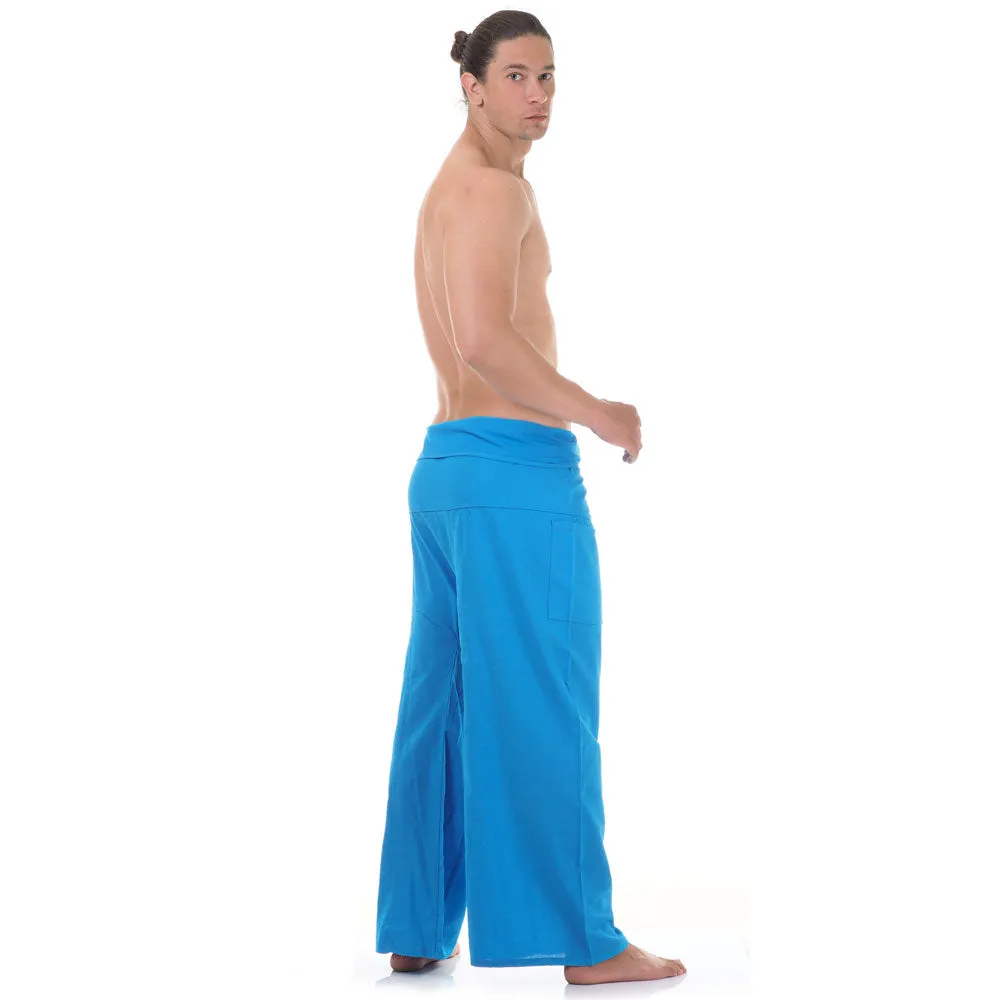 Men's Thai Fisherman Pants Moonlight Blue