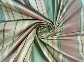 Multi Colour Stripe Silk Taffeta~54&quot; wide TAF#S26[1]