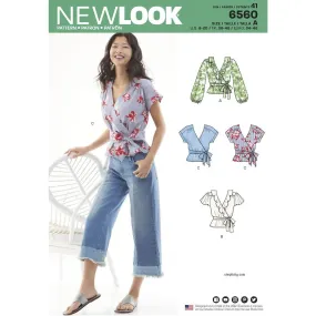 Newlook Pattern 6560 Women's Wrap Tops