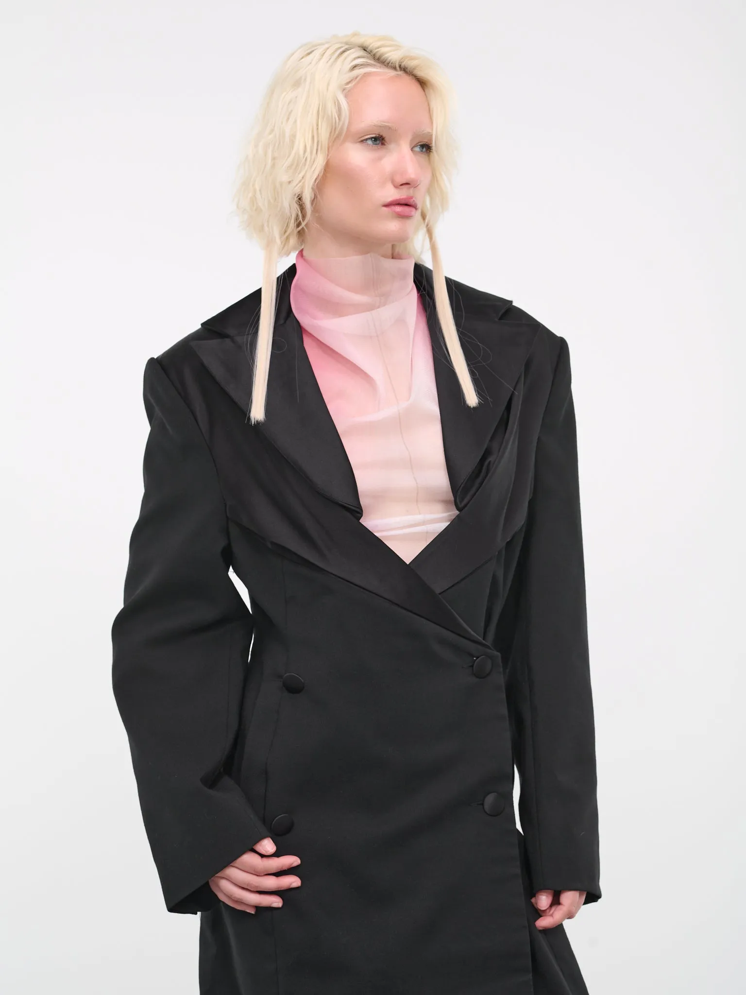 Paneled Trench Coat (LEBOSHI1-BLACK)