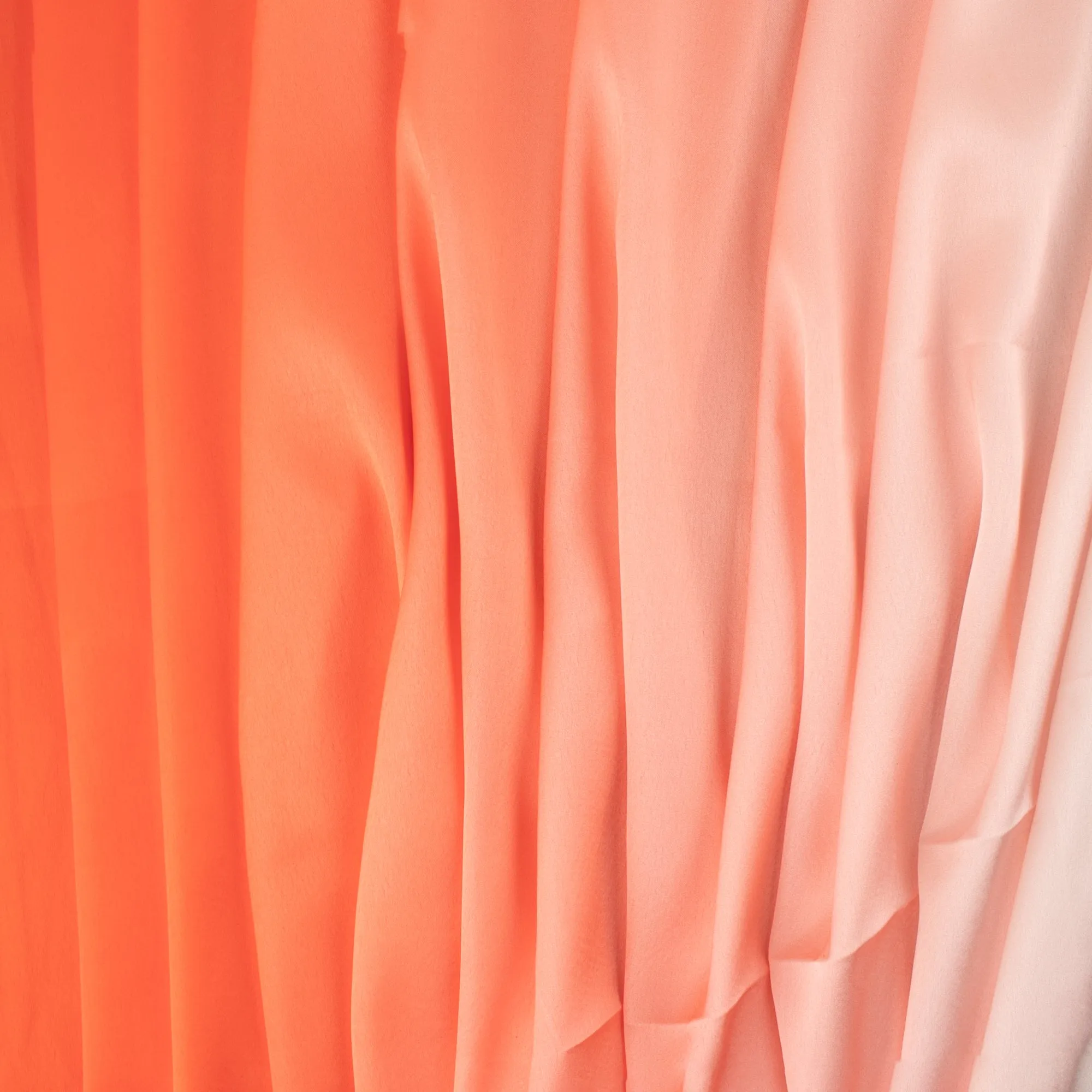 Printed Digital Ombre Satin - RANIA - Orange