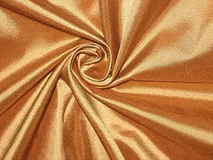 Pure SILK TAFFETA FABRIC Golden Copper color 44" wide TAF90[3]