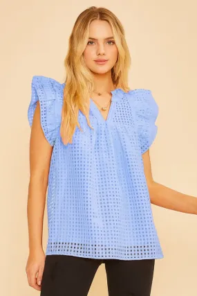 Ruffle Organza Blouse