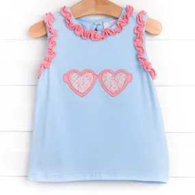 See the Love Applique Shirt, Blue