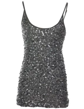 Sequined Evening Top - M