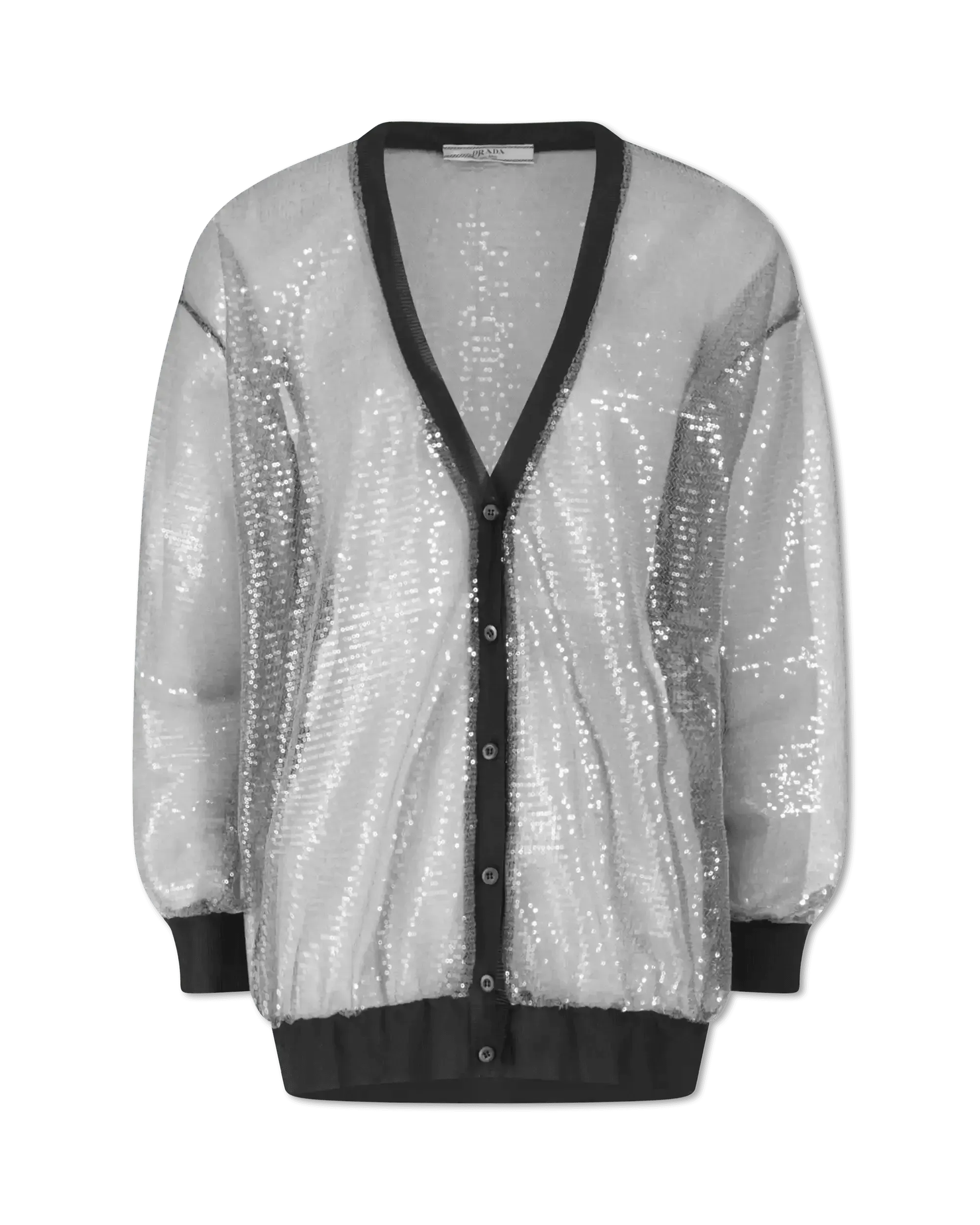 Sheer Sequined Cardigan