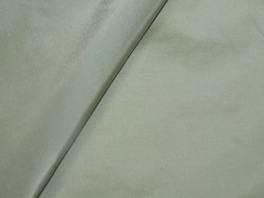 SILK TAFFETA FABRIC Green x cream  color 54" wide TAF29[3]