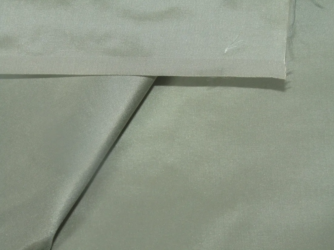 SILK TAFFETA FABRIC Green x cream  color 54" wide TAF29[3]