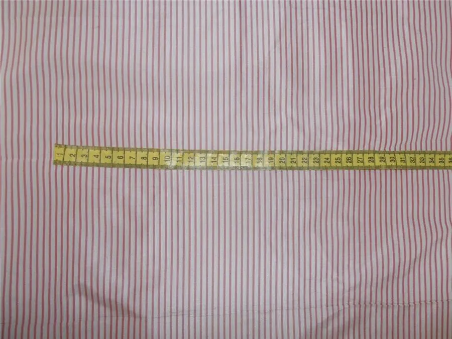 SILK TAFFETA FABRIC RED X WHITE STRIPES COLOR 48&quot;TAFS138[1]