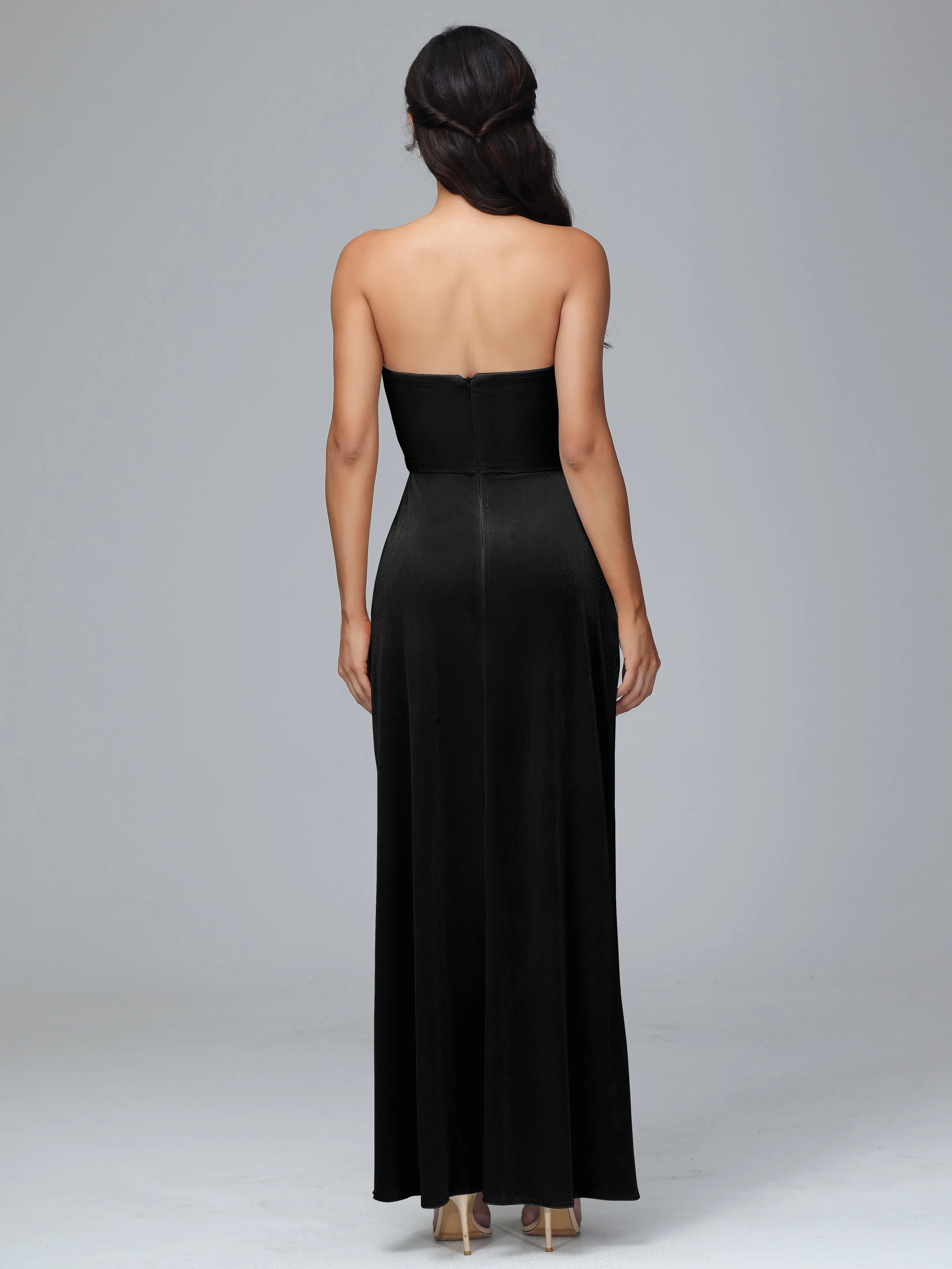 Strapless Backless Plus Size Bridesmaid Dresses