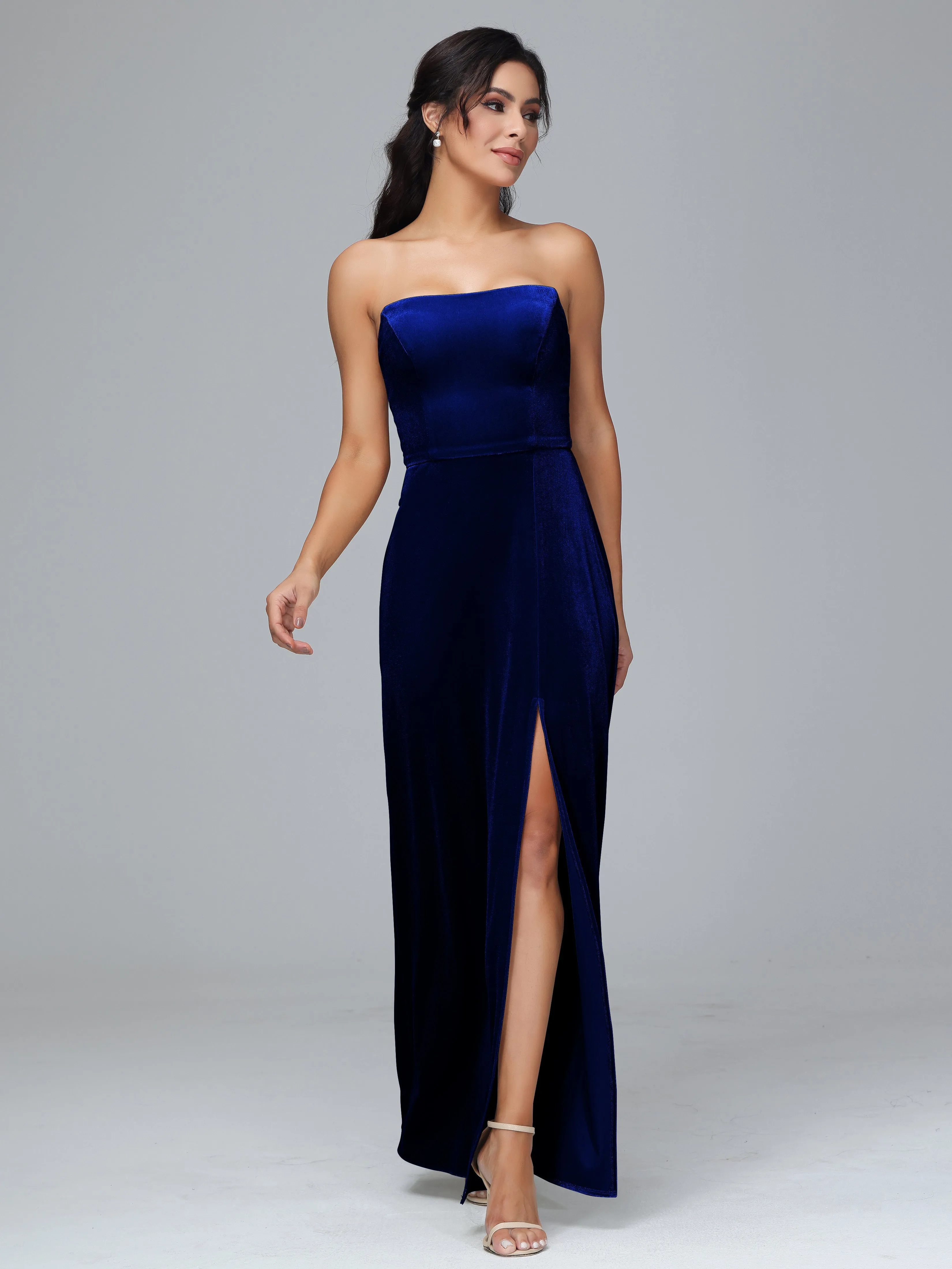 Strapless Backless Plus Size Bridesmaid Dresses