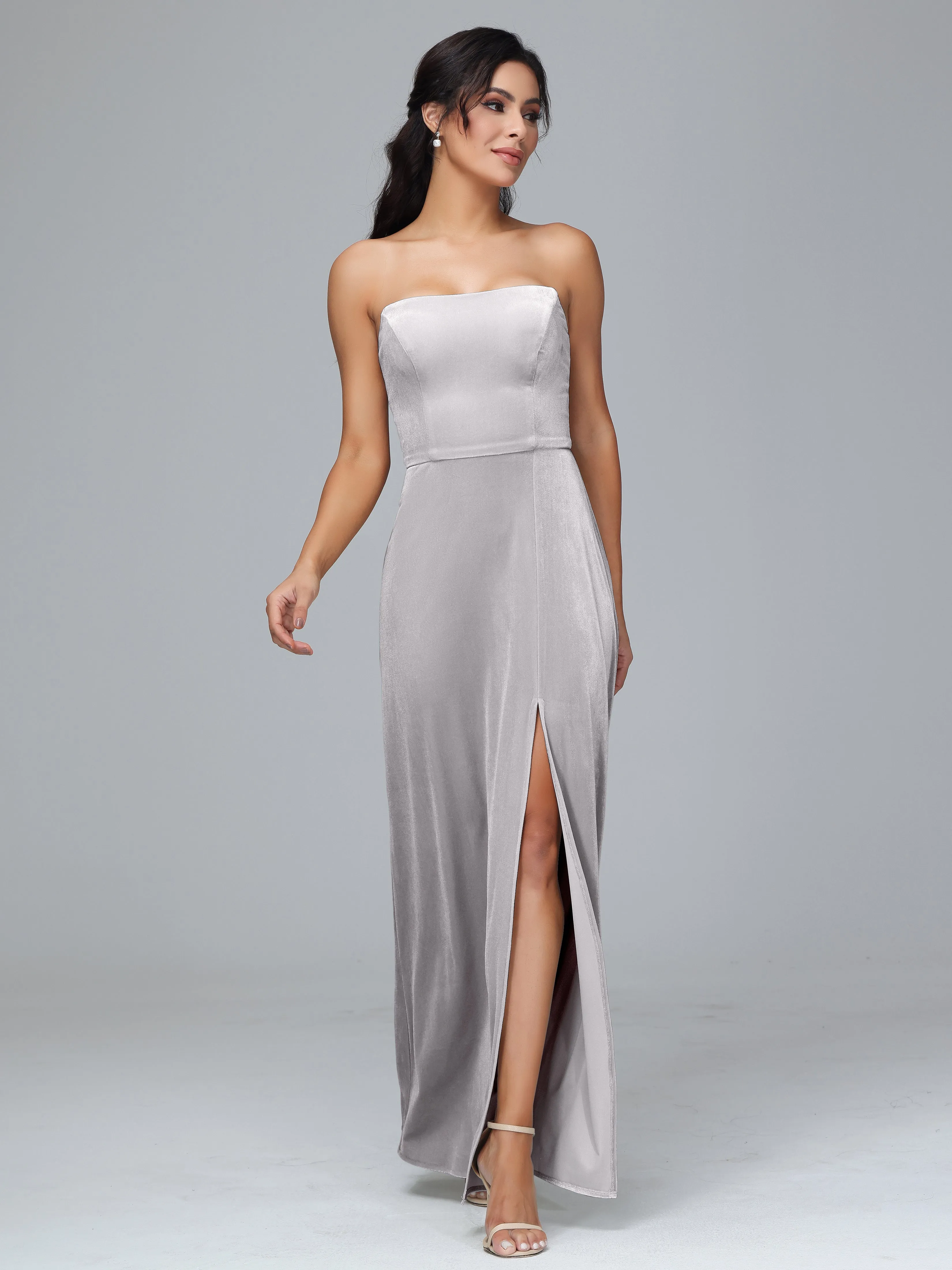 Strapless Backless Plus Size Bridesmaid Dresses