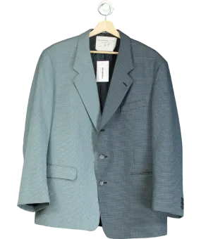 The Archive Blue Tweed Double-breasted Oversized Blazer No Size