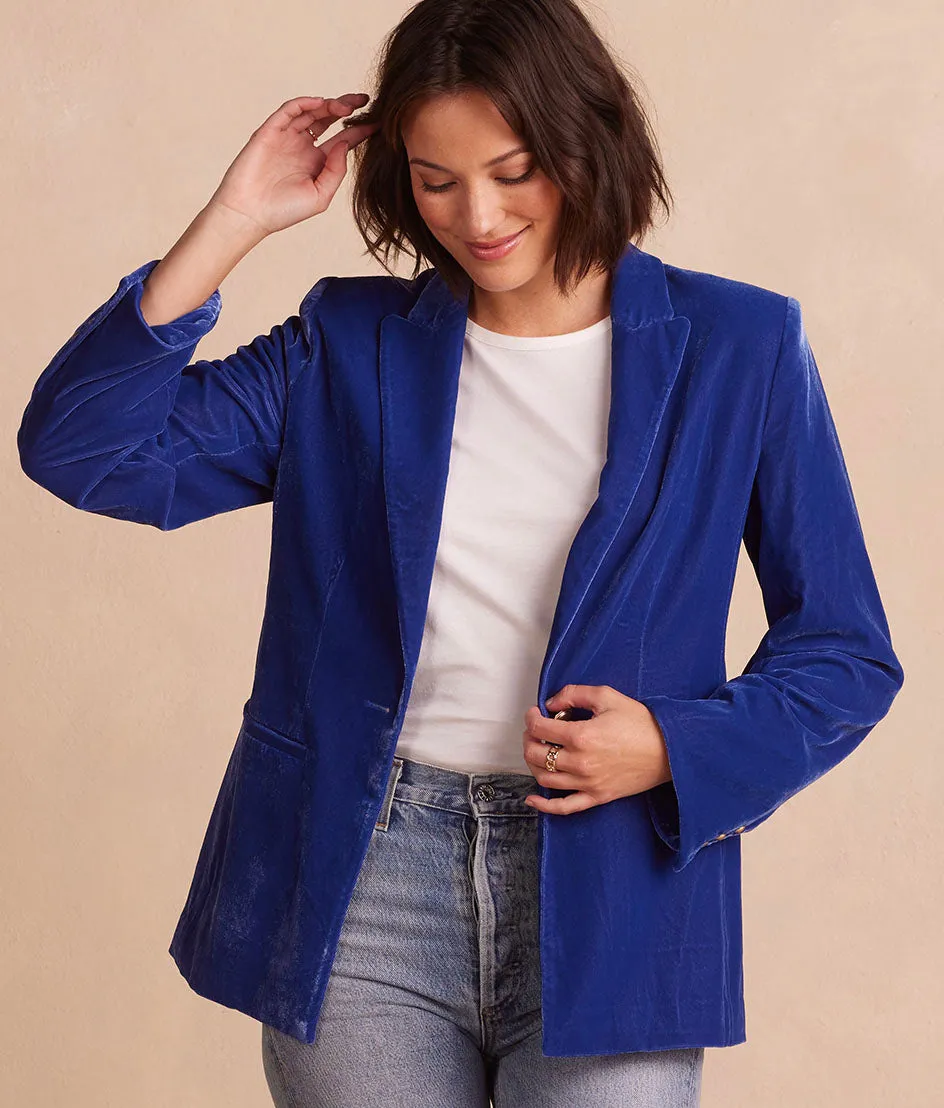 The Sustainable Velvet Collection Blazer - Main