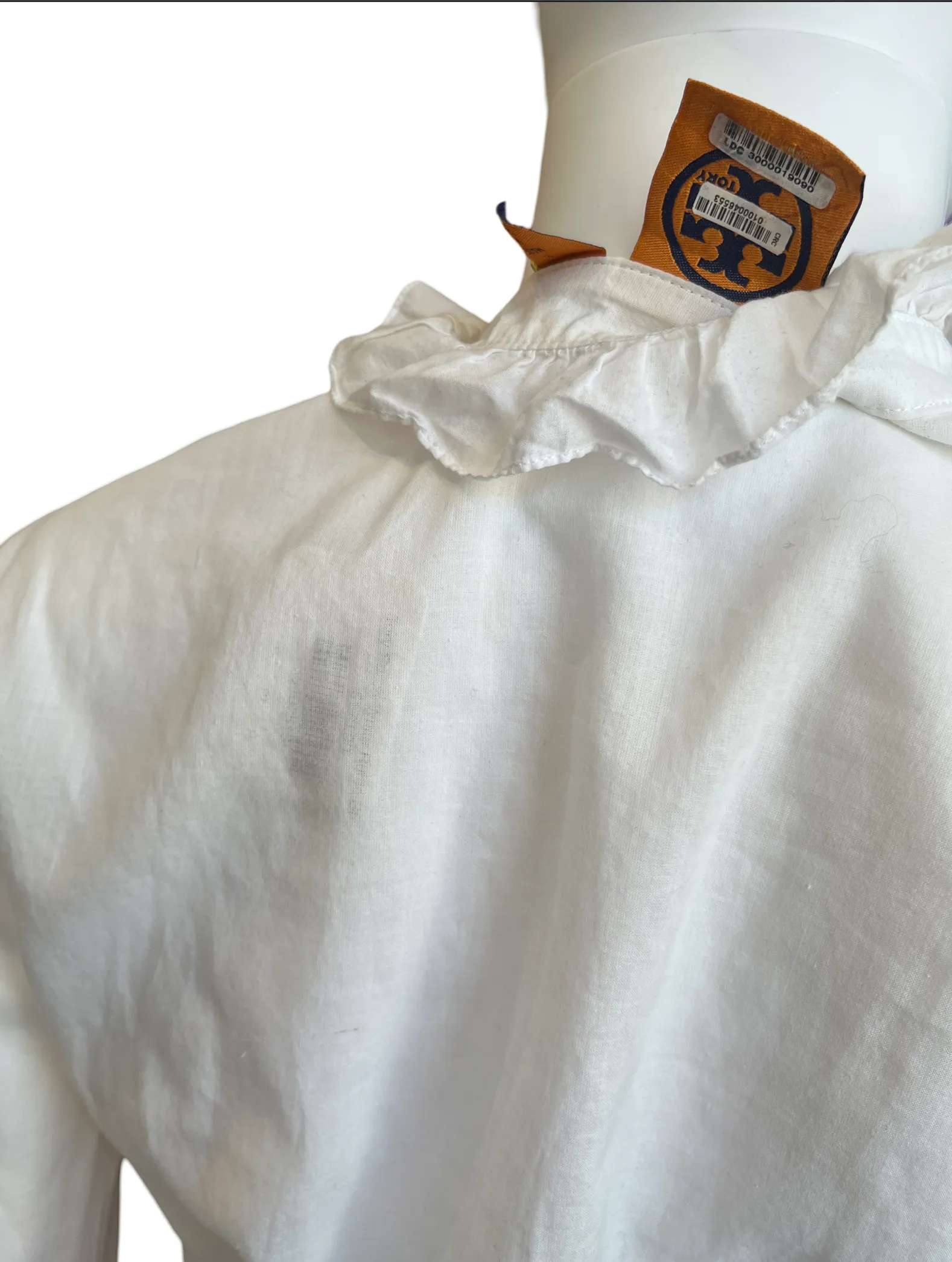 Tory Burch White Ruffle Shirt /2