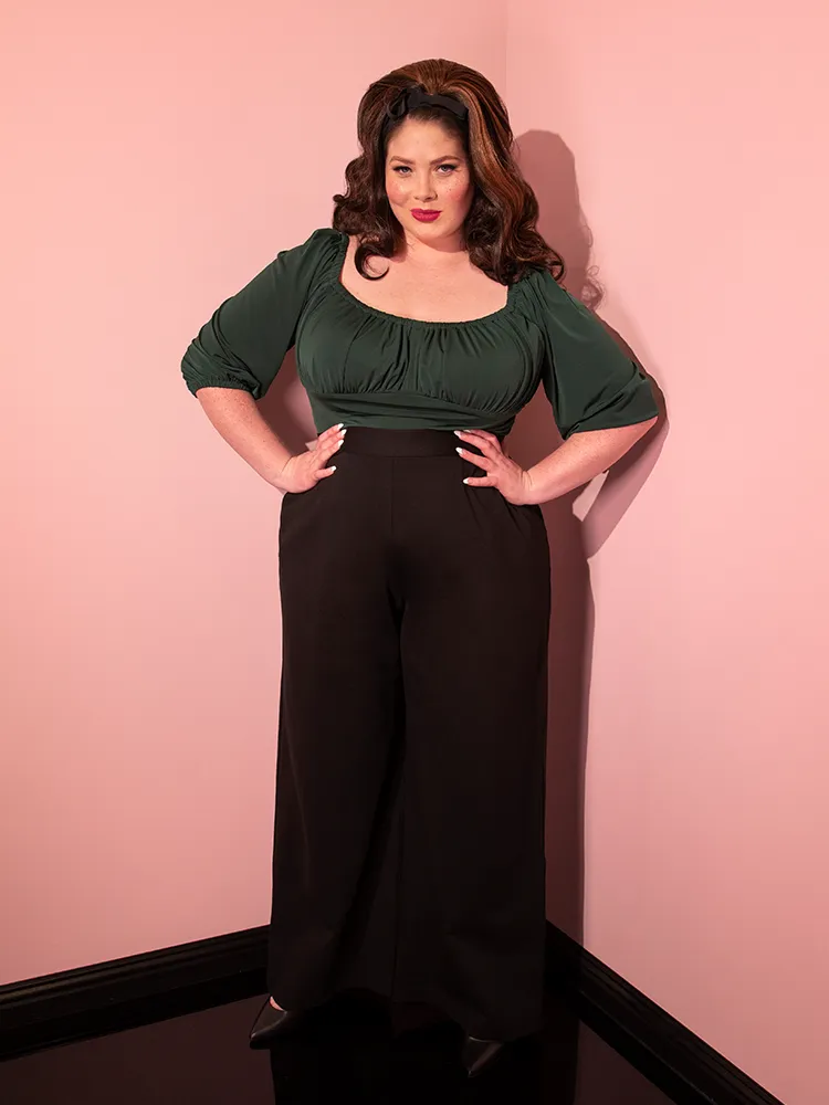 Vacation Pants in Black Ponte - Vixen by Micheline Pitt