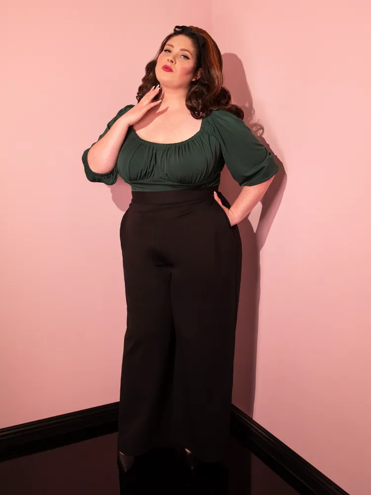 Vacation Pants in Black Ponte - Vixen by Micheline Pitt