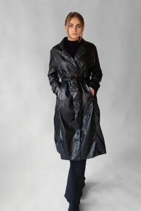 VEGAN LEATHER TRENCH