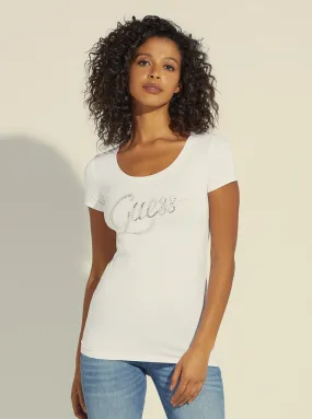 White Bryanna Logo T-Shirt