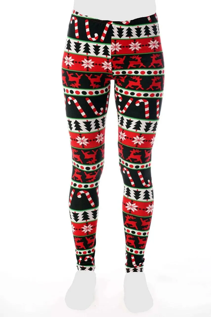 Women's Cozy Leggings Set Christmas Pants and Cotton Soft Heart T shirt by Just Love